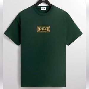 Kith Ornamental Script Tee in Equestrian (Dark Green) - Size L